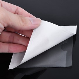 Placard Protector Cover for Car, Permits, Badges and Caravan Windscreen Clear Self-Adhesive Ticket and Note Holders (1)