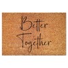 DecStic Better Together Coir Mat Door Mats Farmhouse Bible Verse