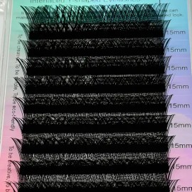 Extensiones de pestañas Nagaraku YY color negro con curvatura de tipo D x unidad                                                                      