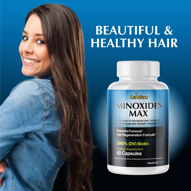 Dr. Pelican Minoxiden Max- Hair Support- 60 Capsules- Dr. Pelican