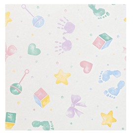 Baby Hand & Foot Prints - Acid Free Tissue Wrapping Paper Sheets 35x45cm (10 Sheets)
