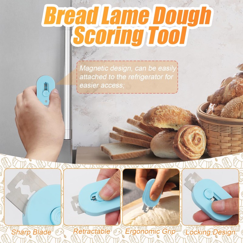 Bread Lame with 5 Pieces Bread Lame Blades, Bread Lame