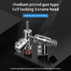 Viborg Hi-End Rhodium Plated Lock Speaker Cable Banana Plug Connectors,