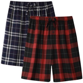 BAMBOO COOL Mens Shorts Pj Pyjamas Bottoms for men with Pockets 2 Pack