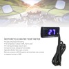 Motorcycle Water Temperature Gauge, Universal Motorcycle DC12V LCD Screen Slim