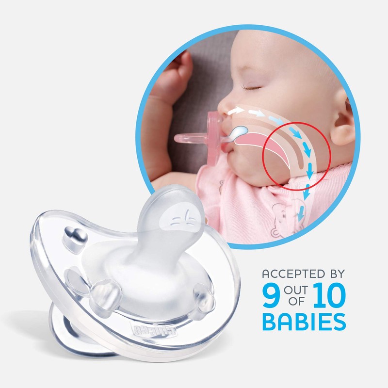 Chicco PhysioForma 100% Soft Silicone Mini One Piece Pacifier for