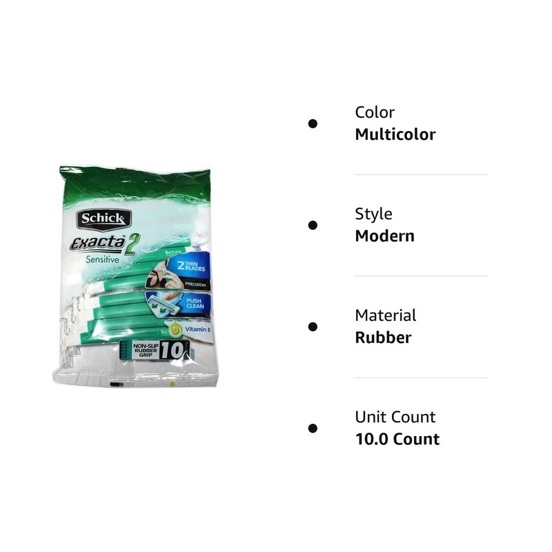 Schick Exacta2 Sensitive Disposable Shaver 20p (10 Count x 2Pack)