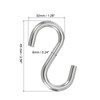PATIKIL S Hooks, 4 Pack 2.6 Inch 304 Stainless Steel