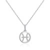 Philip Jones Pisces Star Sign Zodiac Necklace with Zircondia® Crystals