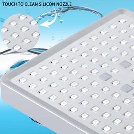 Shower Head, Square High Pressure Rain Showerhead, Premium Quality Luxury Design, Easy Clean Adjustable Replacement for Your Bathroom Shower Heads (Polished Chrome, 6 Inch)