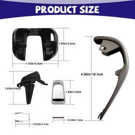 ZOKYUYS Automatic Shift Shifter Knob Kit, Fit for Chevy Sonic 2012-2016, Chevy Trax 2015-2016, Replace 42423234 95393161 42539736 Gear Knob Lever Cover Kit W/Pin and Spring