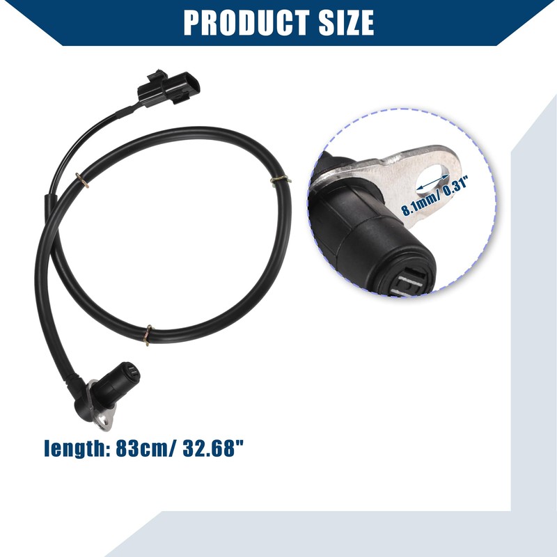 Hihaha ABS Wheel Speed Sensor for Mitsubishi Pajero/Rear Left/Durable/1 Pcs