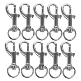 IWOWHERO Pet Buckle Replacement Heavy Duty Stainless Snap Hooks Swivel Clasp Clip Hooks Dog Leash Clips