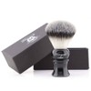 Shaving Brush with Synthetic Hair in Black Handle Easy to