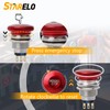 STARELO 22MM Metal Emergency Stop Mushroom Latching Push Button Switch