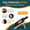 Mahar Traders Dog Nail Paw Scratch Pad File Trimmer Board