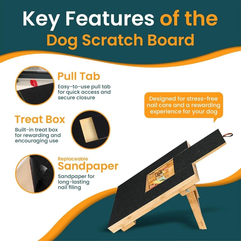 Mahar Traders Dog Nail Paw Scratch Pad File Trimmer Board