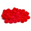 Cousin DIY Red 3/4 inch Poms, 45 Pack