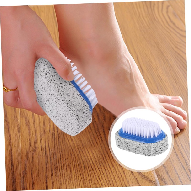Healeved Natural Pumice Stone Foot Brush for Callus Removal Treatment