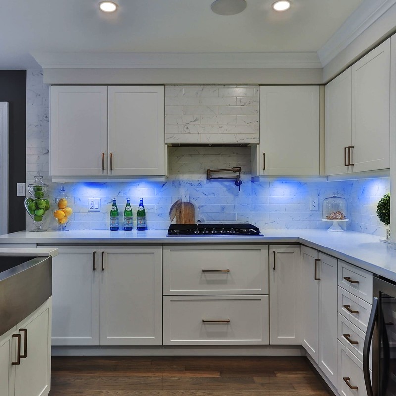 LED Dimmable Under Cabinet Lighting Kit,8 Pack App Controlled and