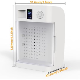 Hearing Aid Dryer Dehumidifier, Electronic Ultra Violet Device for Hearing Aid Maintenance and Care, Removes Sweat & Moisture from Hearing Aids