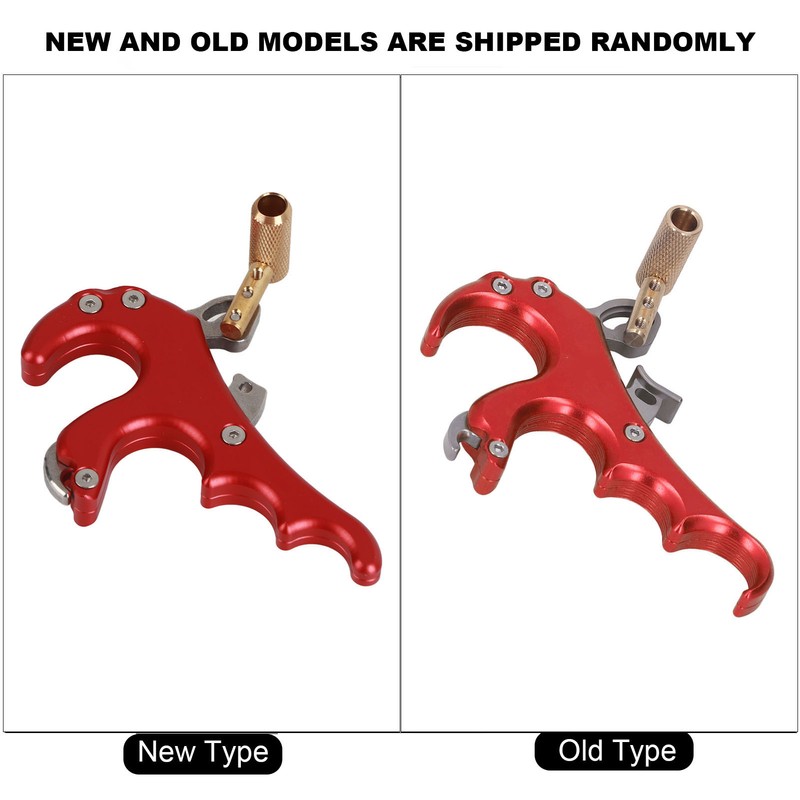 Bow Release Aids Aluminum Alloy Sensitivity Adjustable 4 Fingers Compound