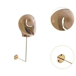 Sharplace Wall Mounted Mannequin Head Manikin Head Multipurpose Hat Display Rack Hat Display Stand for Cap Headband Shop Salon Tabletop