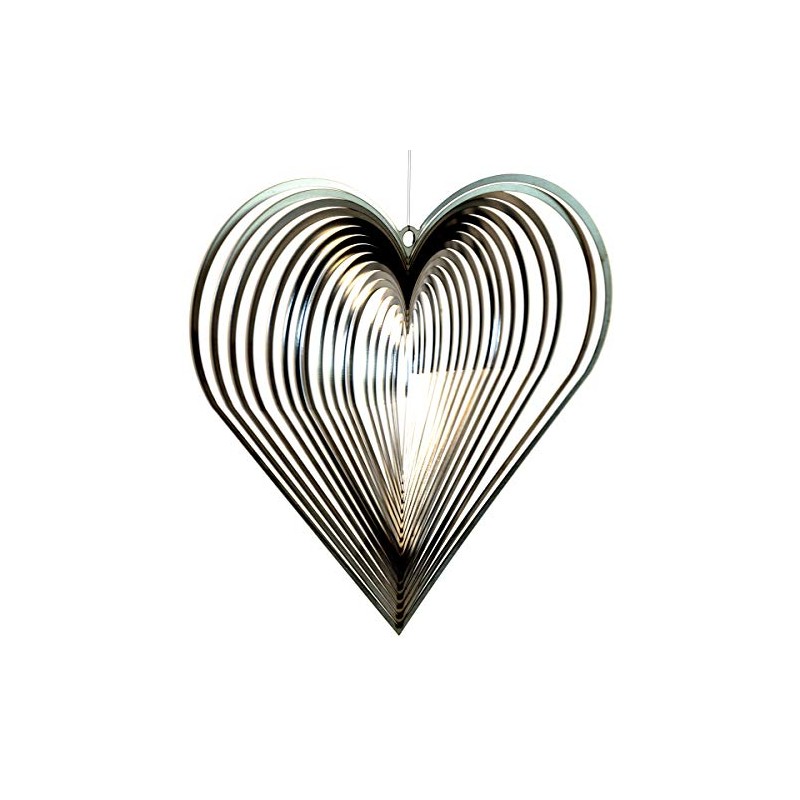 Wind Chime Heart/Christmas Decoration Heart/Stainless Steel (240 Without)