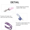1CM*120CM PU Leather Cat Lead Red Basic Pet Leashes For