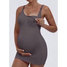 Seamless Nursing Tanks for Women Breastfeeding - Maternity Cami Shirts Pregnancy Tops (3 Packs)