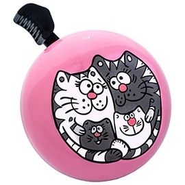 Liix Bicycle Bell Design Bell, Meow - Pink, db21