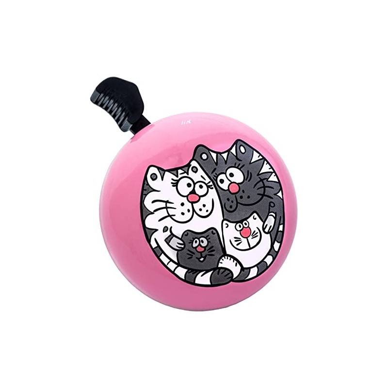 Liix Bicycle Bell Design Bell, Meow - Pink, db21