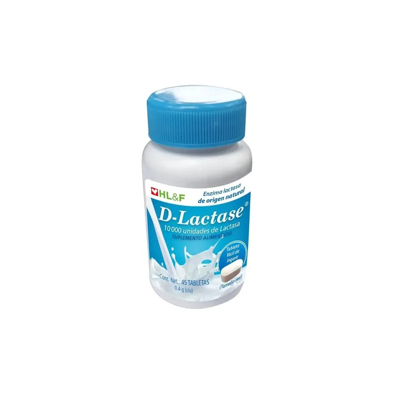 Suplemento Alimenticio D-lactase 45 Tabletas