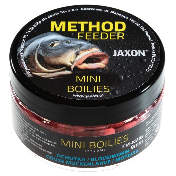Jaxon Boilies 9 mm 50 g for Method Feeder Method