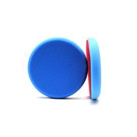 Maxshine 6" Universal Blue Flat Foam Finishing Pad – Soft Foam Pad with Hook & Loop Backing – Ideal for Final Finishing Steps – Compatible with DA & Rotary Polishers