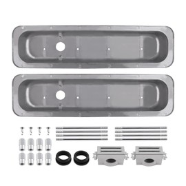 maXpeedingrods Aluminum Valve Cover for SBC Small Block Chevy engines 283 327 350 383 400 with center bolt heads '87-up heads