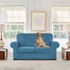 WEERRW Velvet Couch Covers for 2 Cushion Couch Sofa -