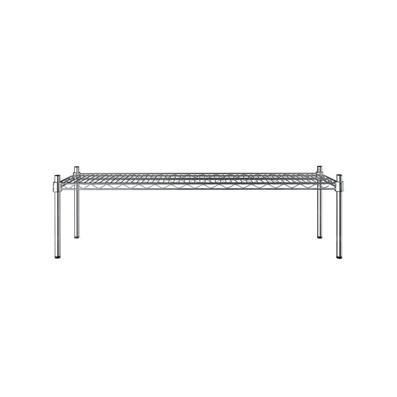 PRO&Family 14" x 48" NSF Chrome Dunnage Shelf with 14"