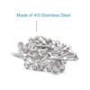 IMScrews 25pcs #8 x 1" Stainless Hex Washer Head Self