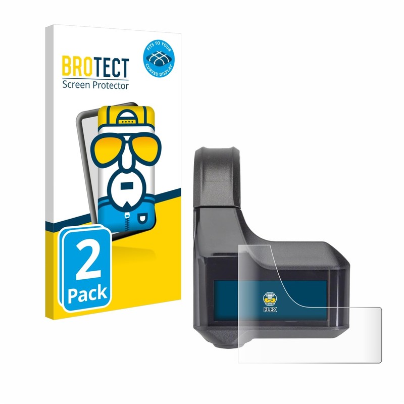 BROTECT 2 x Full Cover Screen Protectors for Shimano Steps