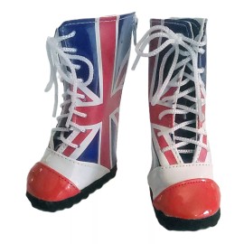 Unbranded SALE! United Kingdom British Union Jack Flag Boots fit American Girl Size Doll