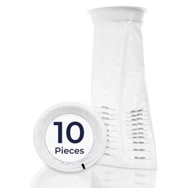 HaseMed Disposable Sick Bags with Closure Ring | Leakproof, Opaque & Hygienic Travel Vomit Bags for Car, Airplane & On-the-Go Use, 1500 ml Capacity – 10 Pack