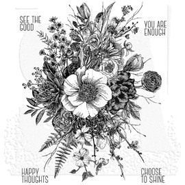 Tim Holtz - Stampers Anon Cling RBBR Stamp Set, Rubber, Glorious Garden, One Size