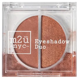 M2U NYC EyeShadow Duo, Eye Shadow Set, Multiple Shades/Colors, Makeup Eyeshadow Palette, 2 Colors Per Set (Sunnyside (Apricot | Peach Shimmer))