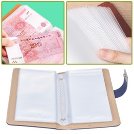 Wuhonghao Budget Planner German, Savings Book for Money with Lock, A6 Budget Planner, Password Money Saving Folder, Money Saving Folder, 100 Envelope Saving Challenge Book, Cash Saving Planner Binder,