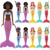 HEYTIMI 10 Pack Dive Mermaids Underwater Diving Pool Toys Mermaids