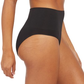 SPANX Shapewear For Women Everday Shaping Tummy Control Panties Brief, Black, XS