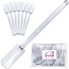 50 Pieces Clear Refill Sticks - Extra Nail Art Color