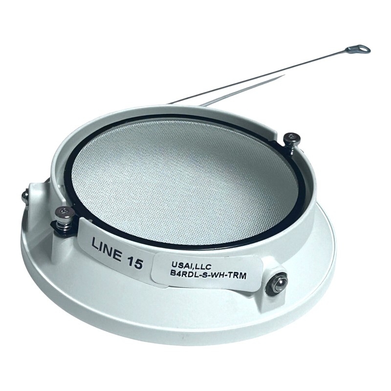 USAI Lighting B4RDL-S-WH-TRM 4.5in Round Downlight Trimless Clear Solite Glass