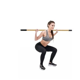 Venbytech for Mobility Yoga Stick for Home and Gym, Natural Yoga Stick, Stretching Bar